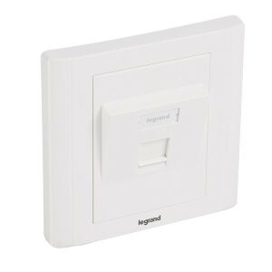 Legrand 632796 Linkeo 1xRJ45 keystone port fogadására süllyesztett szerelvény 135482416 - Keystone modul kiegészítő