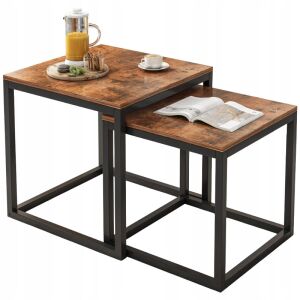 Couchtisch 2in1 Klappbar Quadratisch Loft Bank Wohnzimmer Tisch Set 135471588 - Küchenmöbel