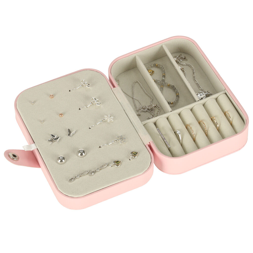 Koporsó ékszerdoboz szervező rózsaszín