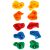 Colorful climbing stones for children, set of 10.