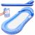 LeisureFloat inflatable pool hammock with carry bag, angled view