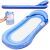 LeisureFloat inflatable pool hammock with carry bag, angled view