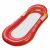 LeisureFloat Red Inflatable Water Hammock angled view