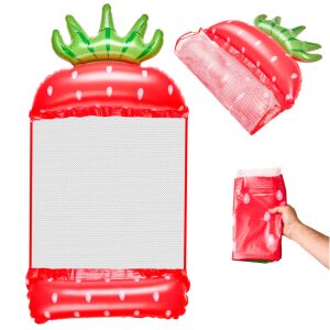 Inflatable beach mattress hammock water lounger water lounger chair pool strawberry