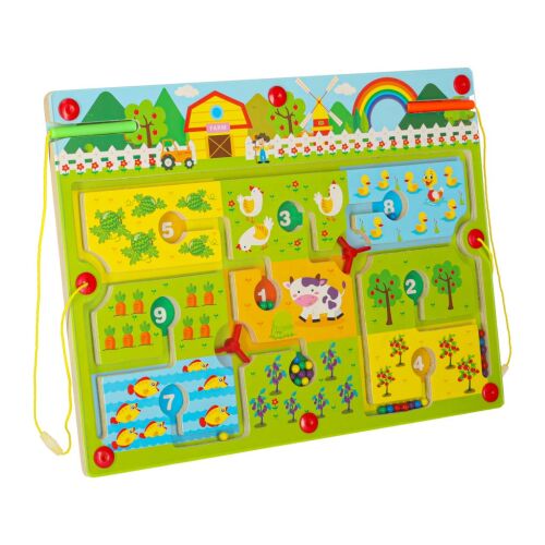Farm Magnetic Maze Board Game for Toddlers