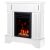 Widok pod kątem kominka elektrycznego Marina extra & Crist