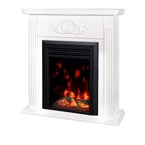 Elektrický krb Sorina & Cris, Art Flame, 900x900x270 mm, 1500 W, Fa recsegő hatás, 10 láng szén, Termosztát, Időzítő