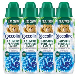Coccolino Heavenly Fresh Laundry Perfume Elixir 4x460ml, long-lasting fragrance booster for clothes - Laundry Perfume