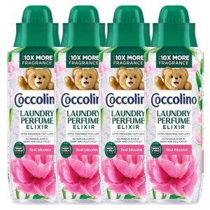 Coccolino First Blooms Laundry Perfume Elixir 4x460ml. Long-lasting floral fragrance for clothes. - Laundry Perfume