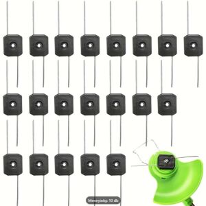 Flinke 68v elektromos fűkasza damifej szett 10db damifej acél sodronnyal, Acél Drót Vágófejek Hayami akkus fűkasza damifej 10db/csomag tm2026 tmu40303 135505111 - Fűkasza damilfej