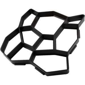 Teno® kontúr formázó forma, beton vagy díszítő kő lenyomatokhoz, természetes követ utánoz, javítja a kert megjelenését, műanyag, 14-es modell, 35 x 4 cm, fekete színű. 135508297 - Térkő sablon