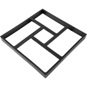Teno® burkolólap formázó forma, beton vagy díszkő lenyomathoz, természetes követ utánoz, javítja a kert megjelenését, műanyag, 9-es modell, 39,5 x 4 cm, fekete színű. 135508325 - Térkő sablon