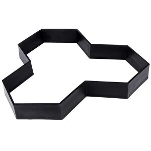 Teno® kontúr formázó forma, beton vagy díszítő kő lenyomatokhoz, természetes követ utánoz, javítja a kert megjelenését, műanyag, 2. modell, 35 x 4 cm, fekete, fekete 135508345 - Térkő sablon