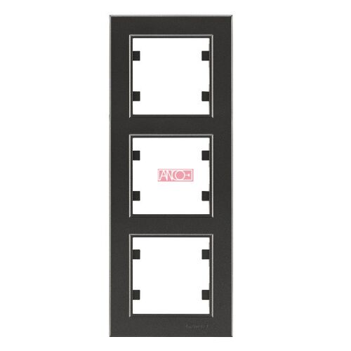 Karea 3-as Vertikális Keret - Antracit Színű Kapcsolókeret 135511096