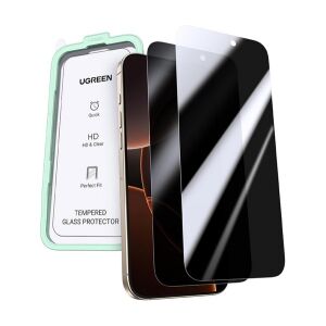 UGREEN betekintésgátló képernyővédő Apple iPhone 16 Pro telefonhoz, anti-spy edzett üveg - Ugreen