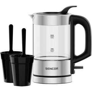 Sencor SWK 160SS Travel Kettle with Cups and Spoons - Sencor