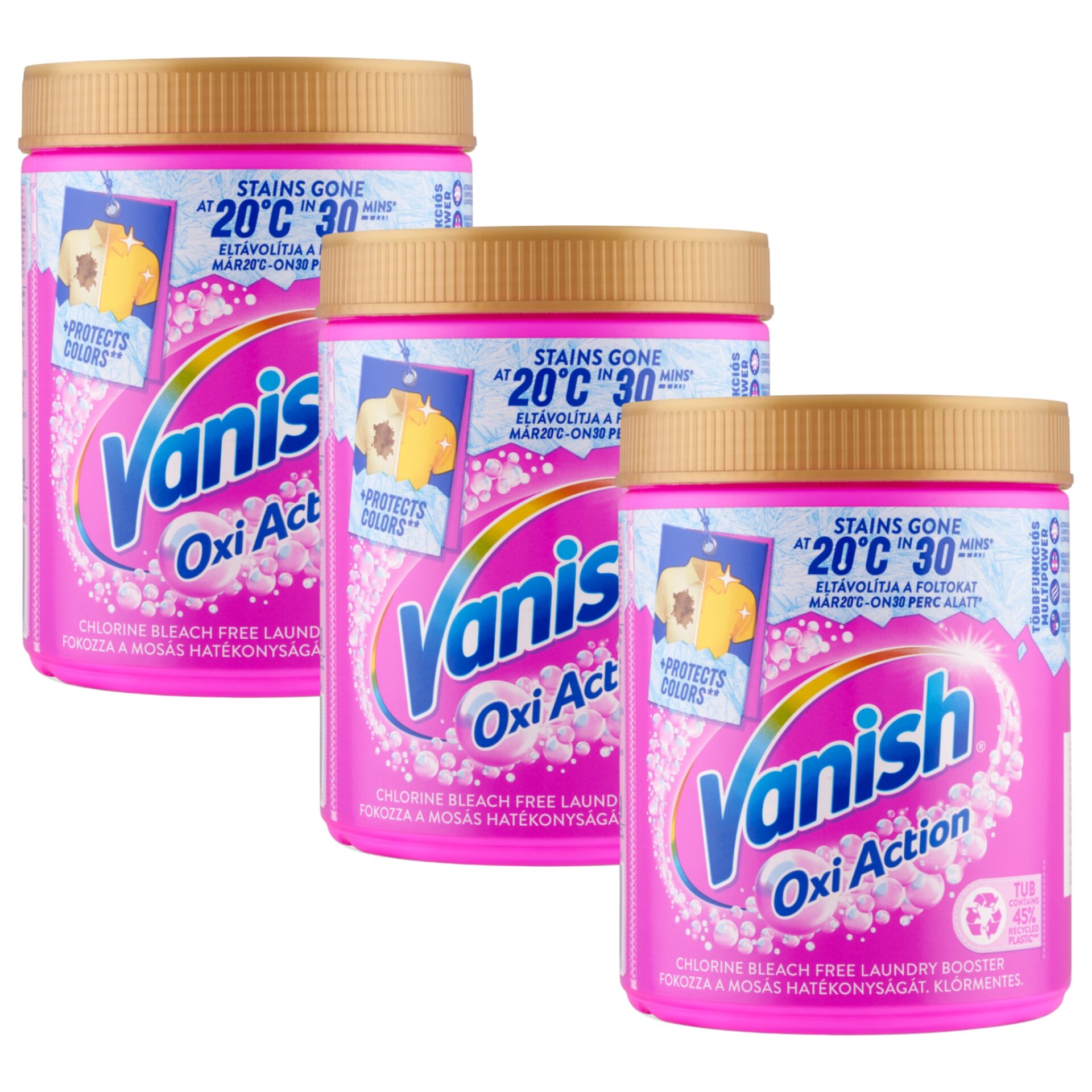 E-shop Vanish Oxi Action odstraňovač škvŕn v prášku 3x970g