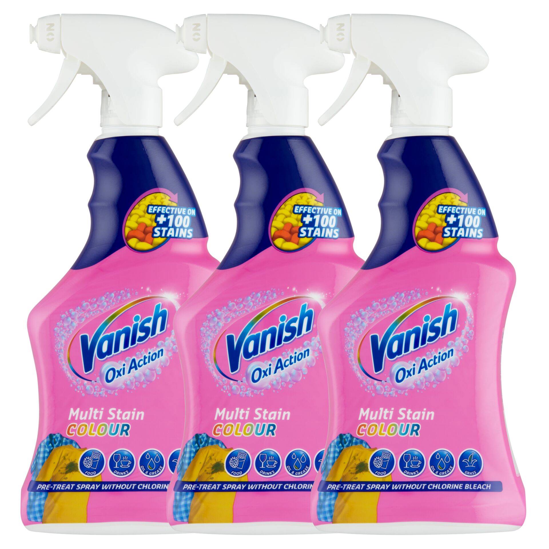 E-shop Vanish Oxi Action odstraňovač škvŕn v spreji 3x500ml