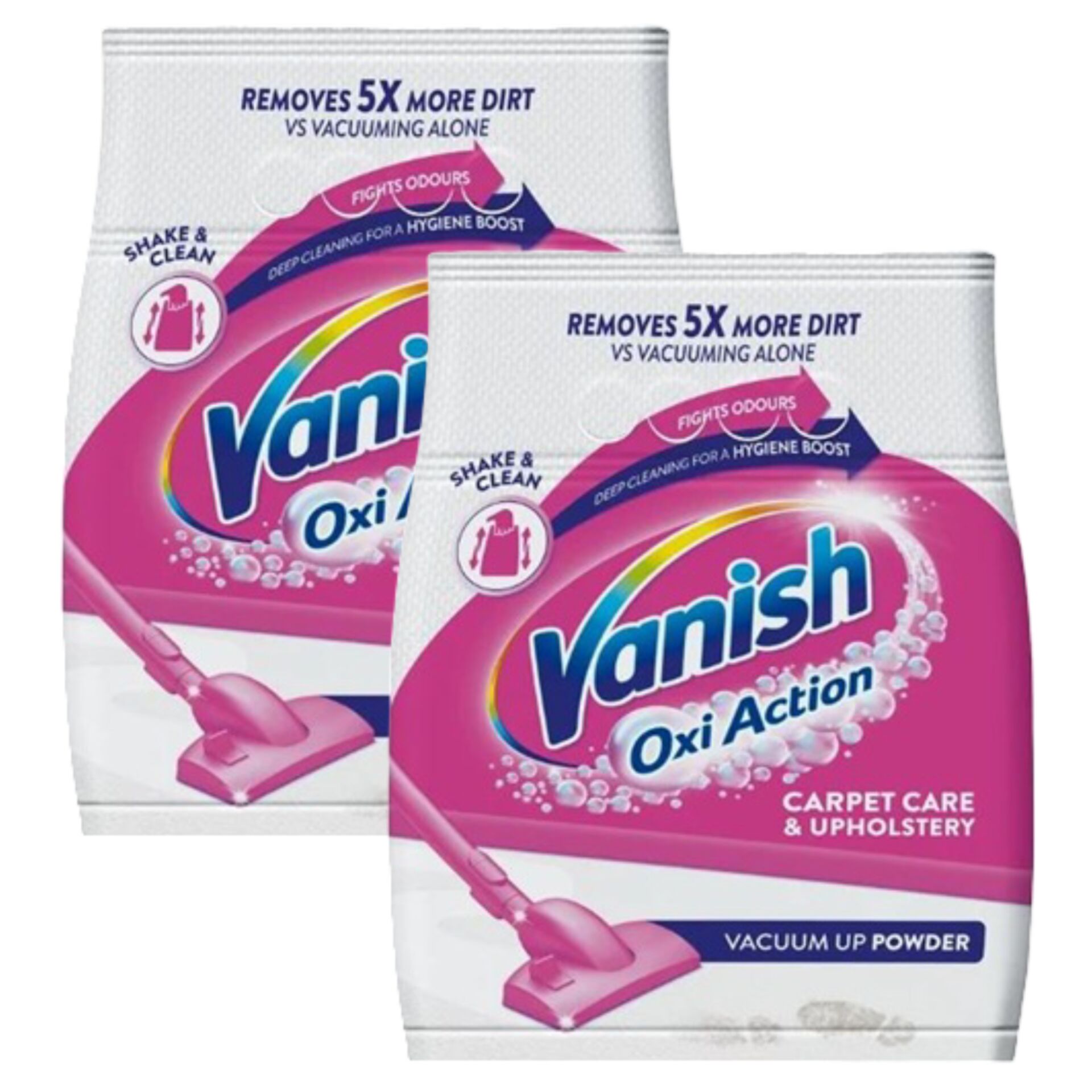 E-shop Vanish Oxi Action prášok na čistenie kobercov 2x650g
