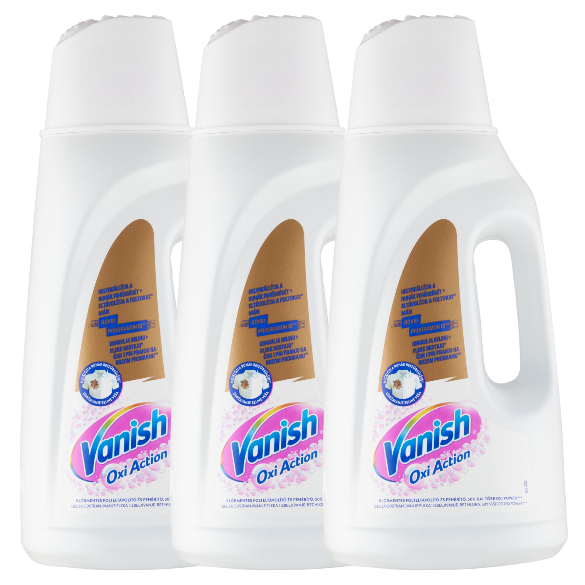 E-shop Vanish Oxi Action Čistiaca a bieliaca tekutina na škvrny 3x2L
