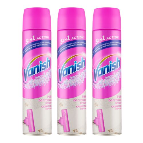 Vanish 3in1 Action Spumă de curățat covoare și tapițerii 3x600ml