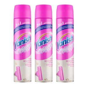 Vanish 3w1 Action Pianka do czyszczenia dywanów i tapicerki 3x600ml, potrójne opakowanie - Środek do czyszczenia dywanów i tapicerki