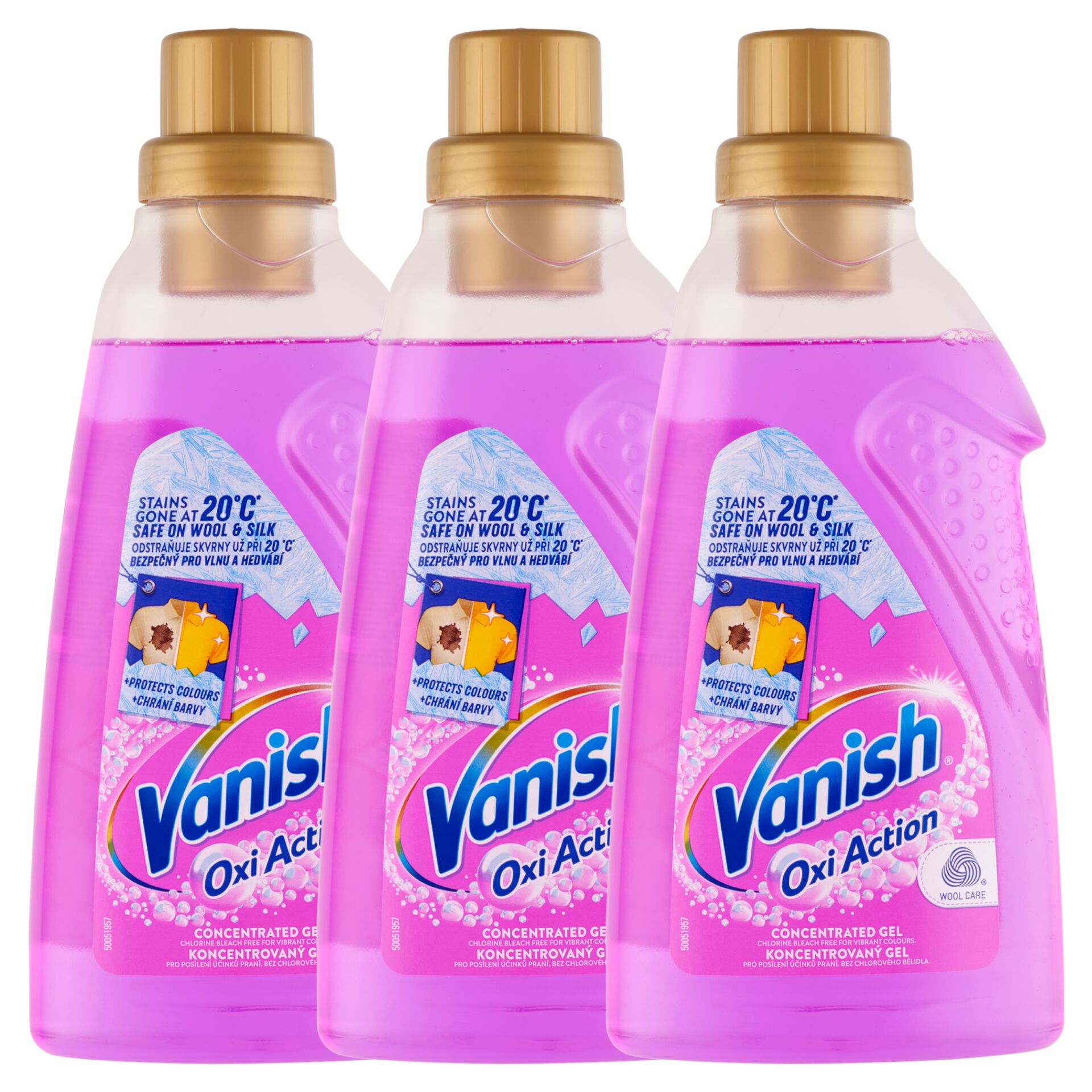 Vanish Oxi Action Folteltávolító gél koncentrátum 3x750ml