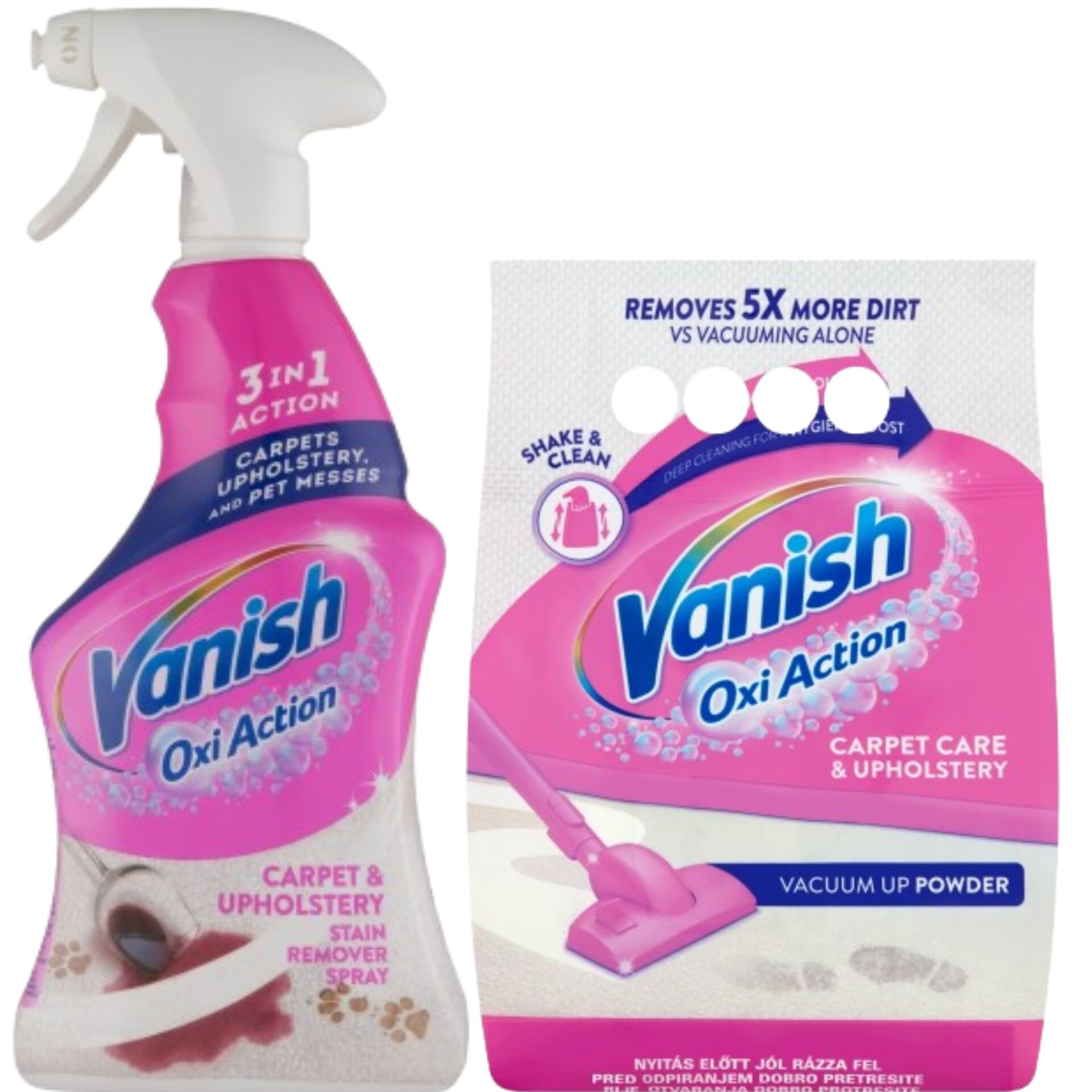 E-shop Balík čistenia kobercov a čalúnenia Vanish Oxi Action