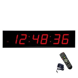 Große digitale LED-Uhr mit Fernbedienung und Netzteil - Innenarchitektur
