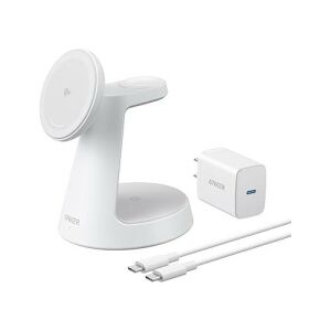 Magnetyczna ładowarka bezprzewodowa Anker MagGo 3 w 1 do iPhone'a, Apple Watch i AirPods - Bezprzewodowa ładowarka