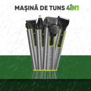 Masina de tuns si aparat de ras 4 in 1, Set profesional by HexaCut 136107454 - Aparate de tuns corporale