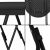 Details of Springos black folding bar table