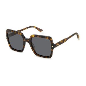 Ochelari de soare polarizati Femei Polaroid PLD 4165/S/X 086/M9, Plastic, Havana, 55 mm 135849692 - Accesorii pentru femei