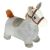 Grey plush inflatable bouncy horse for toddlers