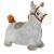 Plush Covered Inflatable Bouncy Horse for Kids 3+ Years with Pump, side view
