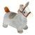 Plush Covered Inflatable Bouncy Horse for Kids 3+ Years with Pump, angled view