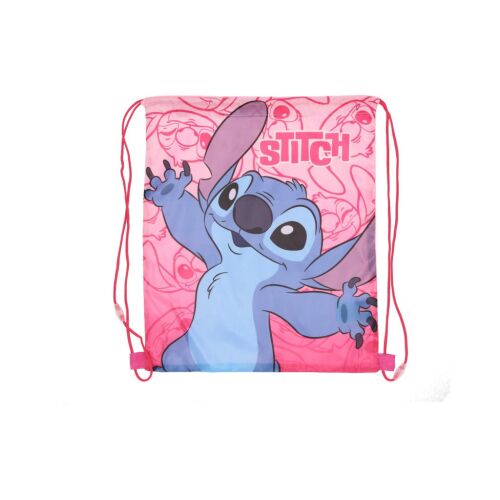 Disney Lilo és Stitch Pink Planet sporttáska, tornazsák, 40 cm - Tornazsák