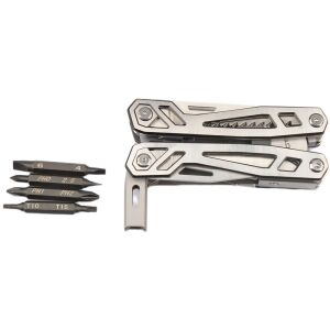 Dulotec multiszerszámkészlet 4 bittel, nyitott állapotban csavarhúzó bitekkel - Dulotec