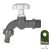 PVC Garden Tap with 3/4" Coupling Hose Connector 138510052