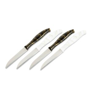 Konyhai kés készlet - 15 cm - fekete/fehér - 4 db / csomag 135547899