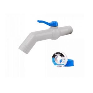 Bradas Kerti PP Vrtni ventil 1 inč 20 cm s PTFE trakom - Navodnjavanje