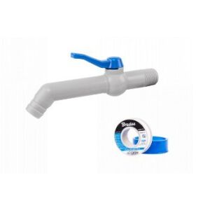 Záhradný kohútik Bradas PP 45 KM 3/4 palca, 19 cm s PTFE páskou - Zavlažovanie