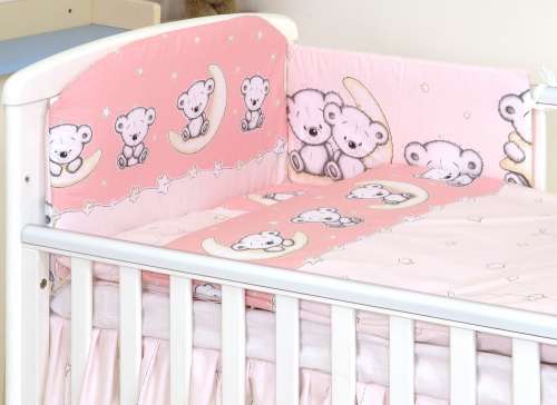 MamaKiddies Baby Bear 5 részes Ágynemű - Maci #rózsaszín 30345807