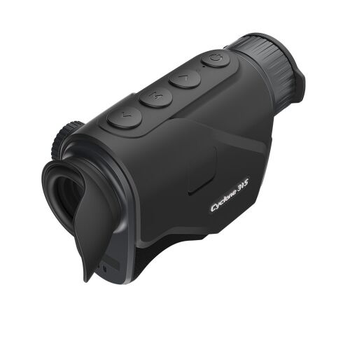 Szögletes nézet a ThermTec Cyclone 315 termikus monokulárról - Hőkamera