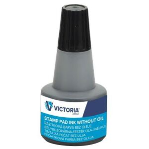 Bélyegzőfesték, 30 ml, VICTORIA OFFICE, fekete 135549309 - Bélyegzőfesték