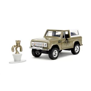 Autó és figura: Groot, Jada, Marvel, Ford Bronco, 1:32