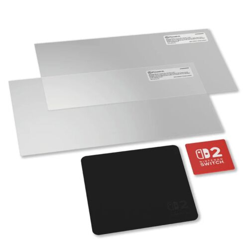 PowerA Screen Protector, Nintendo Switch 2, Official, Átlátszó, Kijelzővédő fólia (2 db)