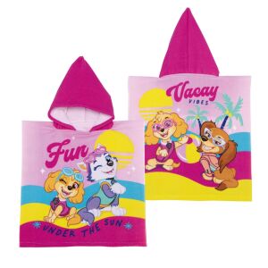Strandtuch, Poncho, für Kinder, Modell Skye-Paw Patrol, 55x55 cm, Arditex