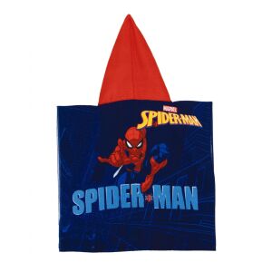 Strandtuch, Poncho, für Kinder, Spiderman-Modell, 55x55 cm, Arditex 135569980 - Badezubehör