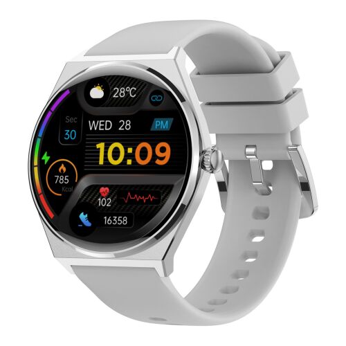 Pametni sat EcoWatch 5, 1,43" AMOLED, IP68, GPS, srebrni 135570550